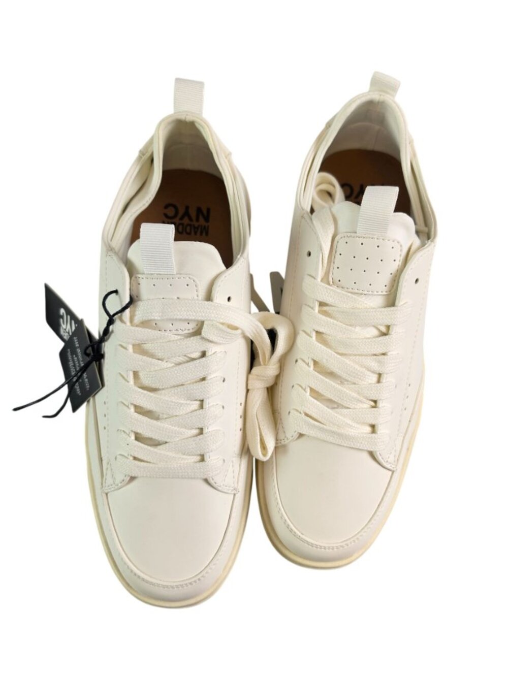 Madden NYC Markk Sneakers Mens 7 White Platform Court Lace Up Shoes New In Box - Picture 8 of 12